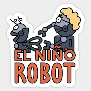 El niño robot Sticker